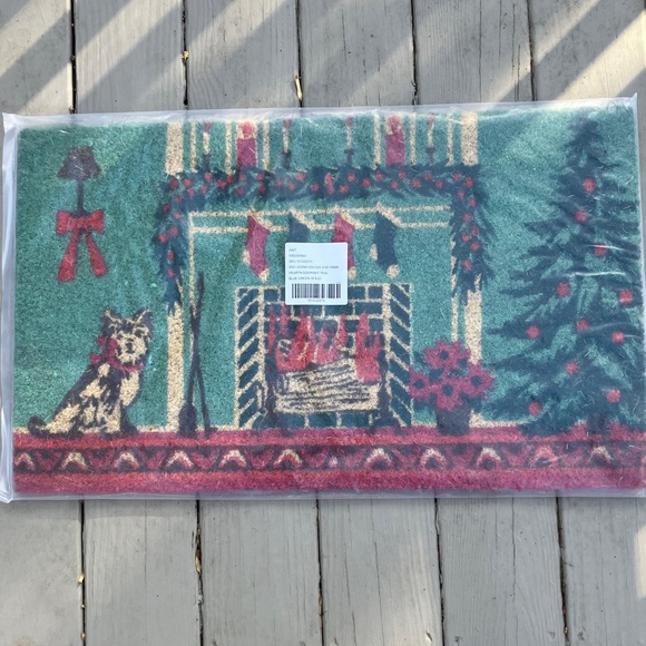 Anthropologie Hearth Coir Holiday Dog Doormat - Picture 3 of 4
